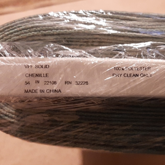 Solid Chenille Fabric Roll in Soft Green - Picture 2 of 2